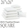 26" Square Feather Down Pillow Form