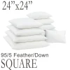24" Square Feather Down Pillow Form