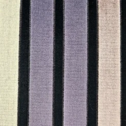 Amethyst Stripes Textured Velvet Throw Pillow 20x20