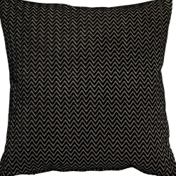 Art Deco Stripes Textured Velvet Throw pillow 20x20