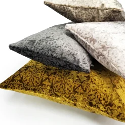 Artemis Gold Velvet Throw Pillow 12x20