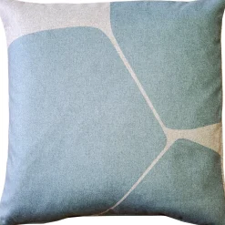 Aurora Paradiso Blue Throw Pillow 19x19