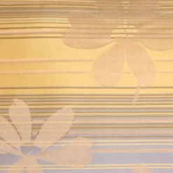Beige Floral on Stripes Rectangular Decorative Pillow