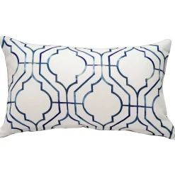 Biltmore Gate Blue Throw Pillow 12x20
