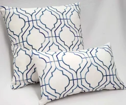 Biltmore Gate Blue Throw Pillow 12x20