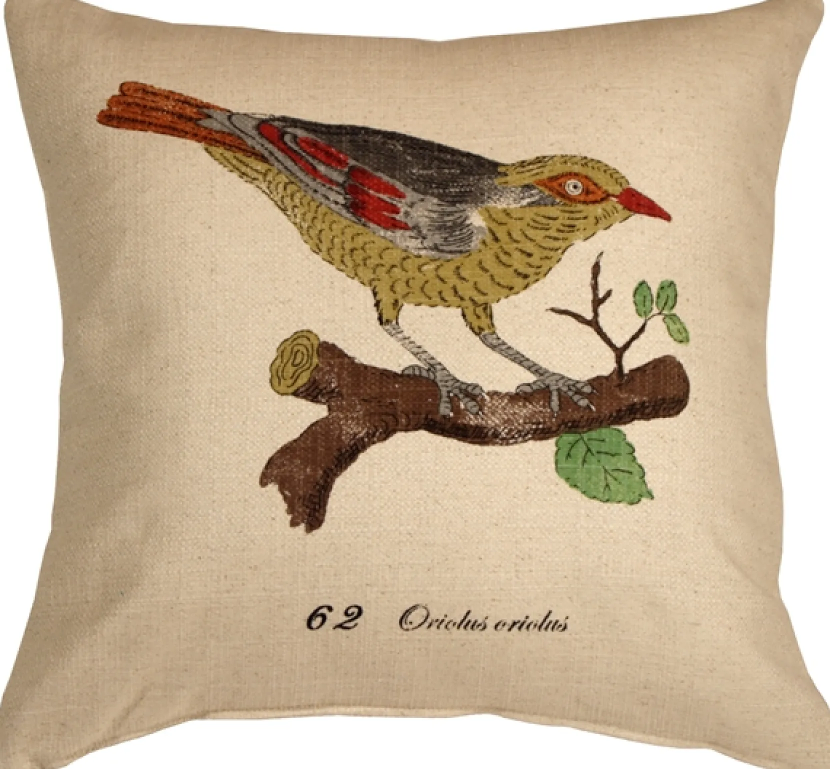 Bird on Branch 20x20 Throw Pillow