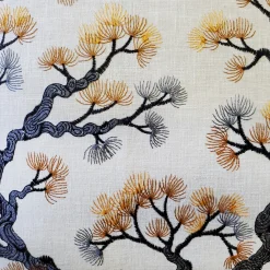 Bonsai Pine Onyx Amber Throw Pillow 19x19