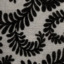 Brackendale Ferns Black Throw Pillow