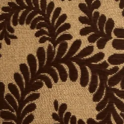 Brackendale Ferns Brown Throw Pillow