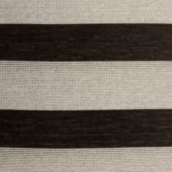 Brackendale Stripes Black Rectangular Throw Pillow 16x24