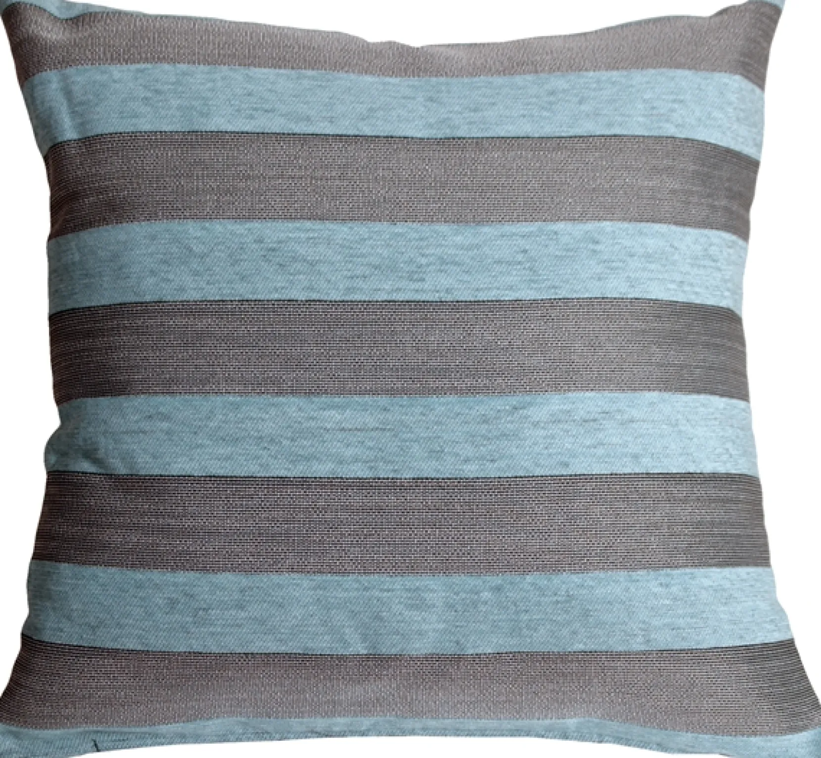 Brackendale Stripes Sea Blue Throw Pillow 22x22
