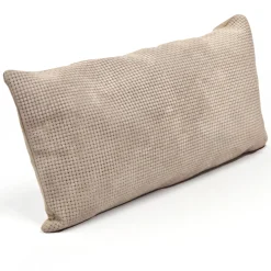 Braided Pressed Leather Suede Throw Pillow 12x22