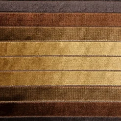 Bullion Stripes Textured Velvet Throw Pillow 12x19