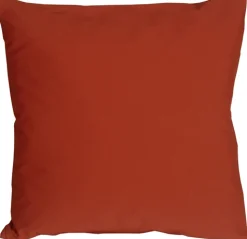 Caravan Cotton Rust 16x16 Throw Pillow