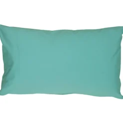Caravan Cotton Turquoise 12x19 Throw Pillow