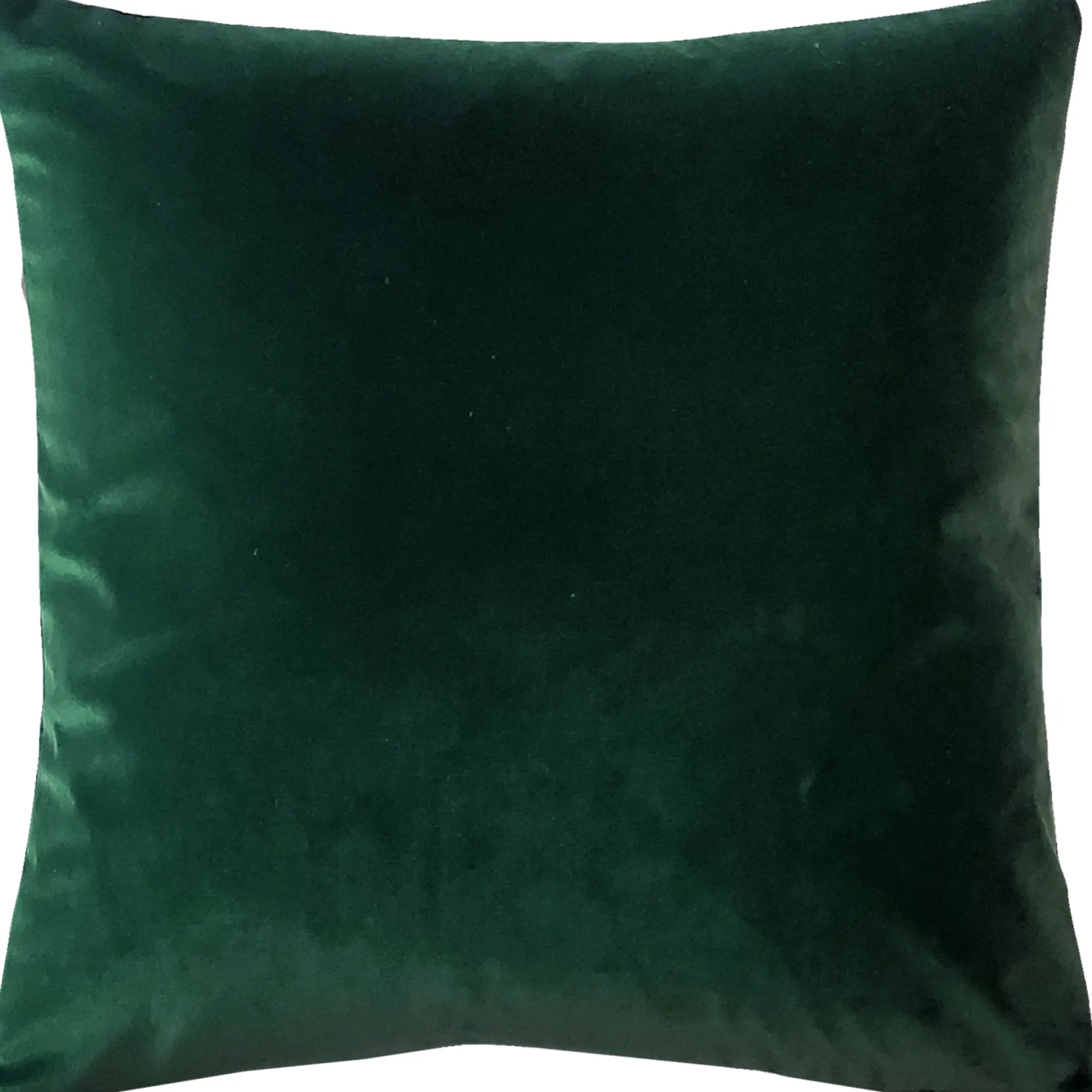 Castello Forest Green Velvet Throw Pillow 20x20