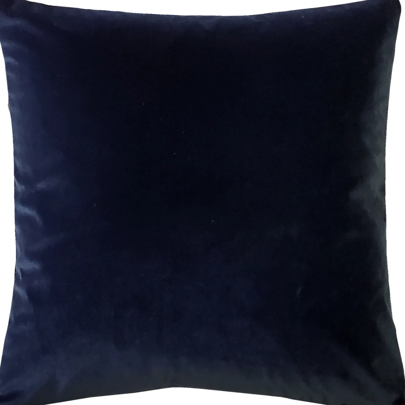 Castello Midnight Blue Velvet Throw Pillow 17x17