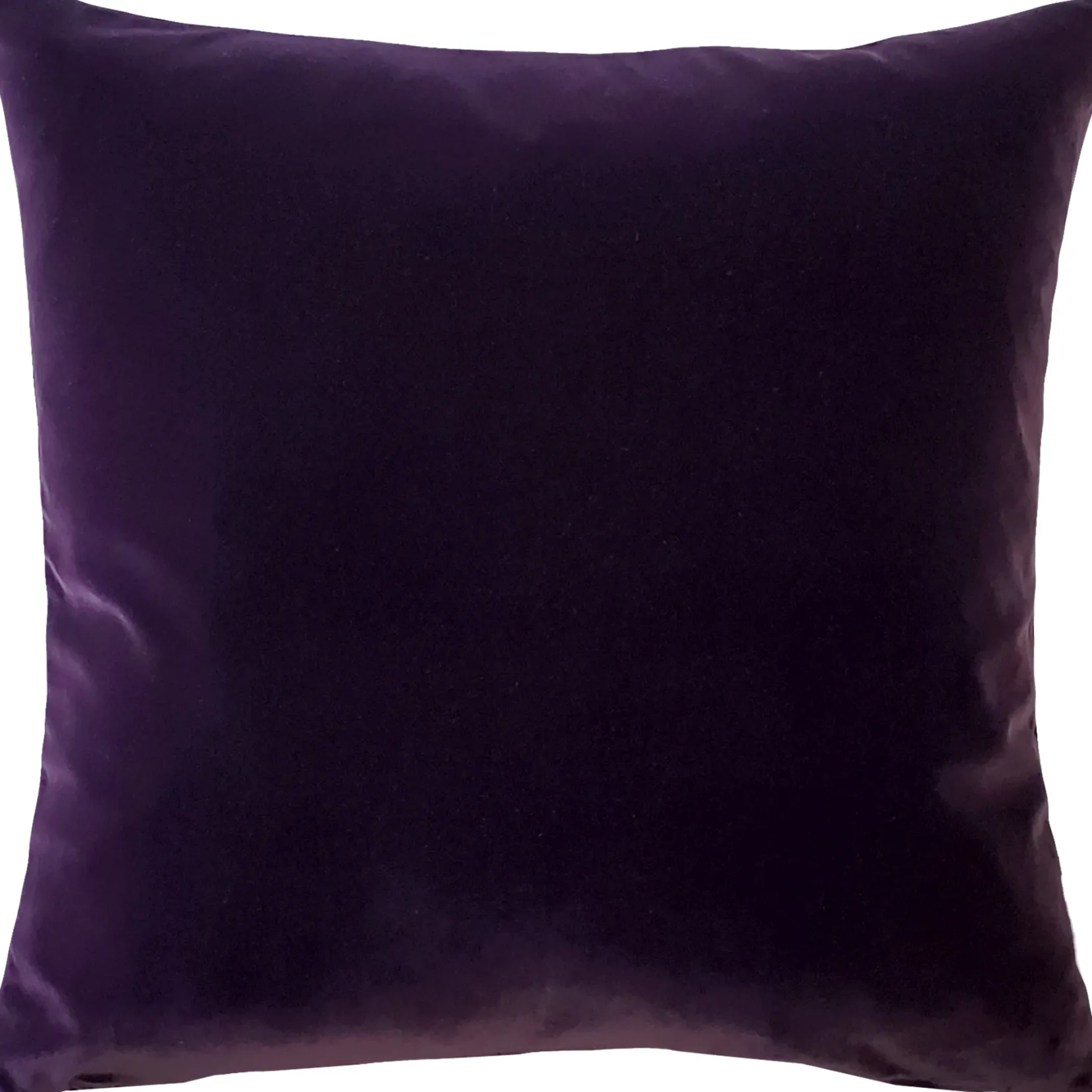Castello Purple Velvet Throw Pillow 20x20