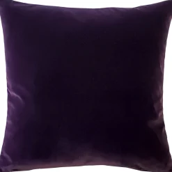 Castello Purple Velvet Throw Pillow 17x17