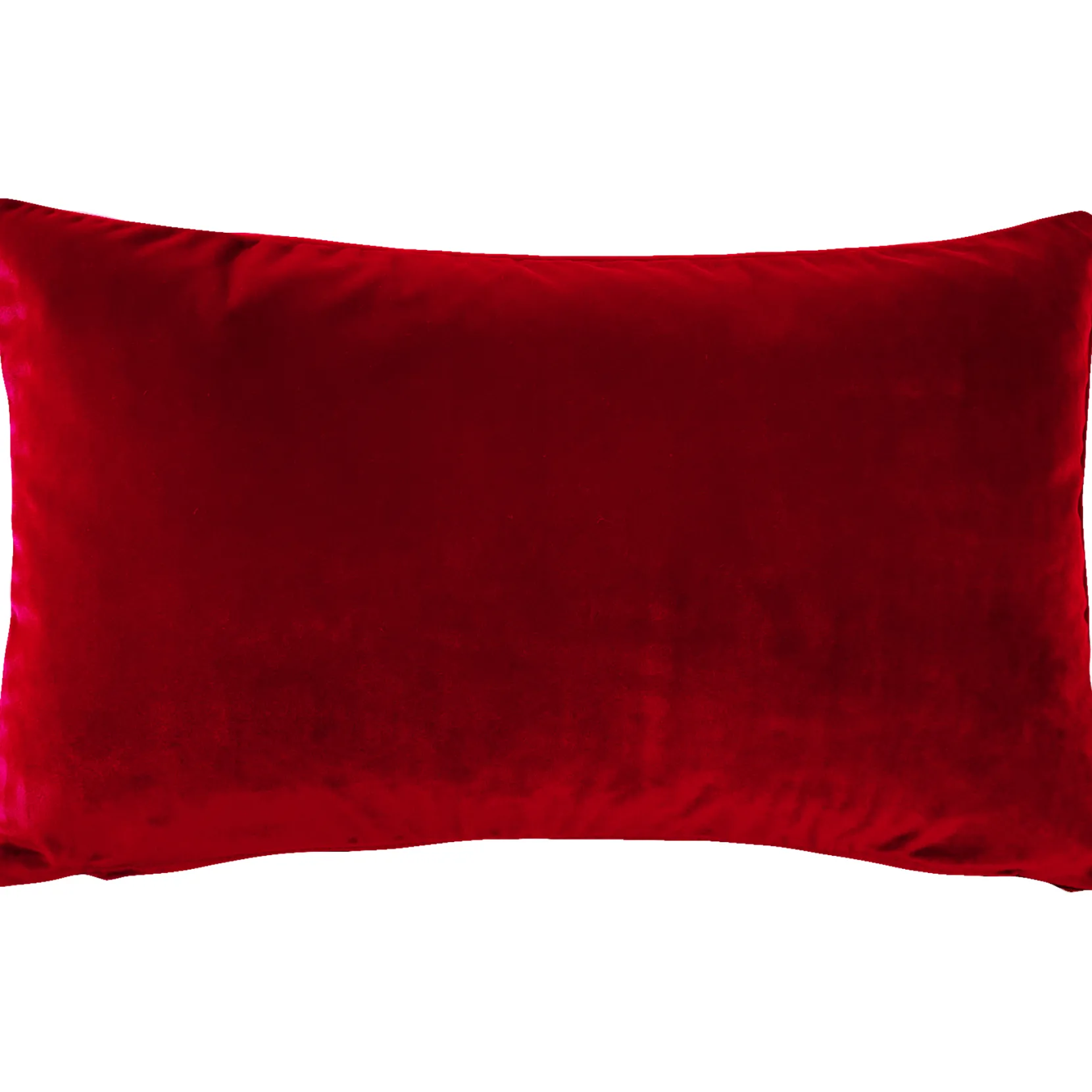 Castello Red Velvet Throw Pillow 12x20