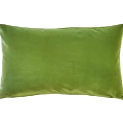 Castello Summer Green Velvet Throw Pillow 12x20