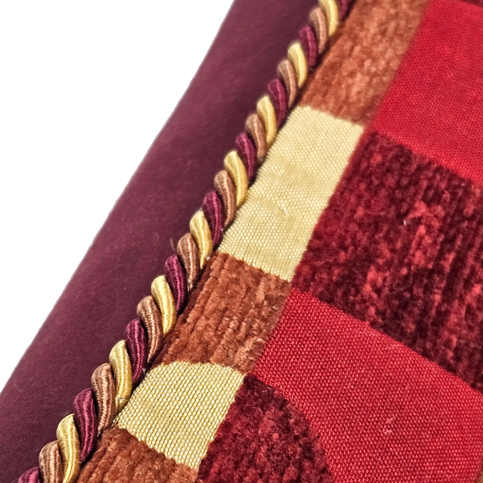 Checkers Red and Yellow Throw Pillow 17x17