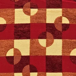 Checkers Red and Yellow Throw Pillow 17x17