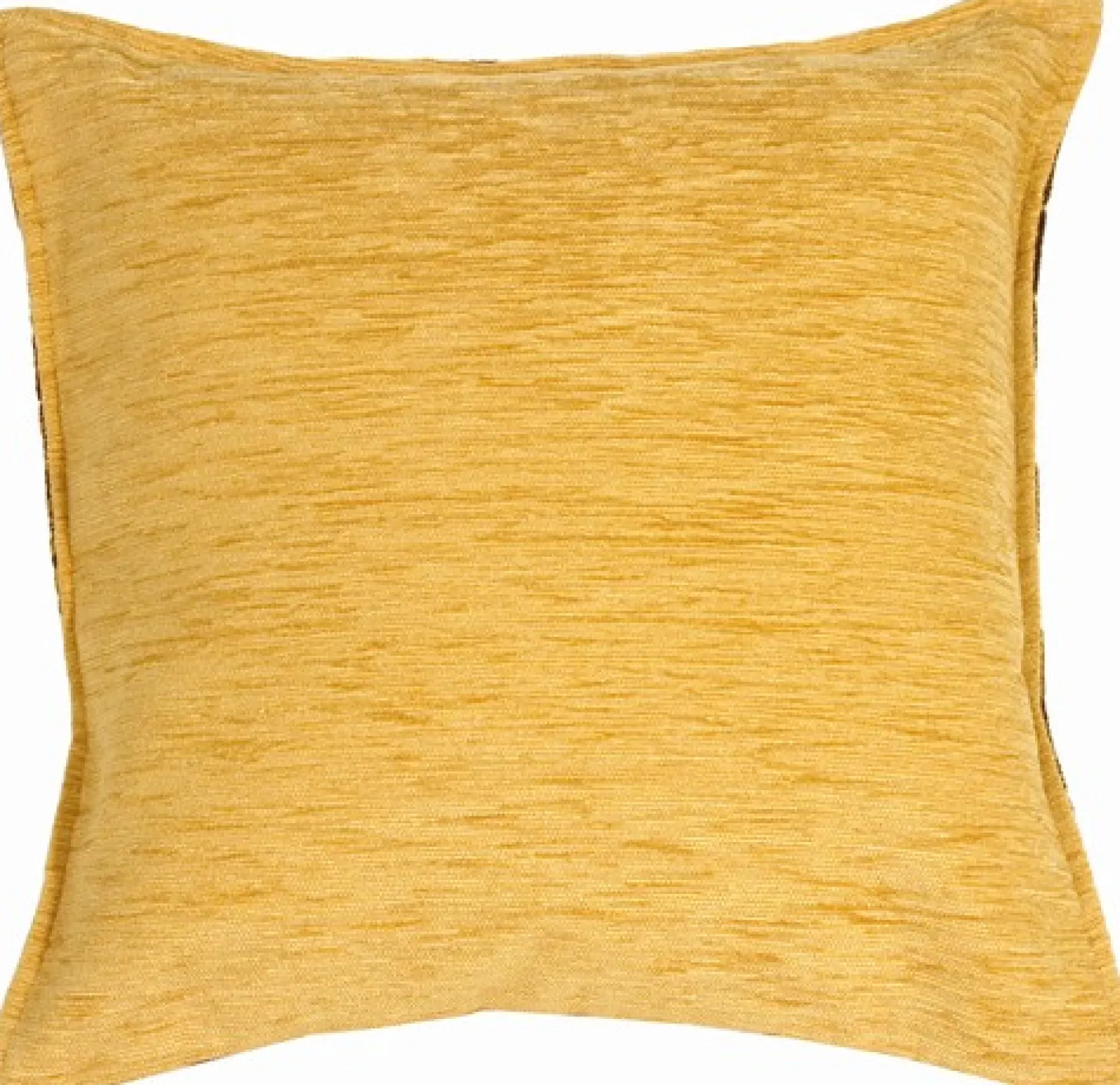 Chocolate and Tan Chenille Blocks Throw Pillow