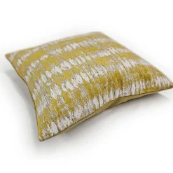 Citrine Rhythm Geometric Throw Pillow 20x20