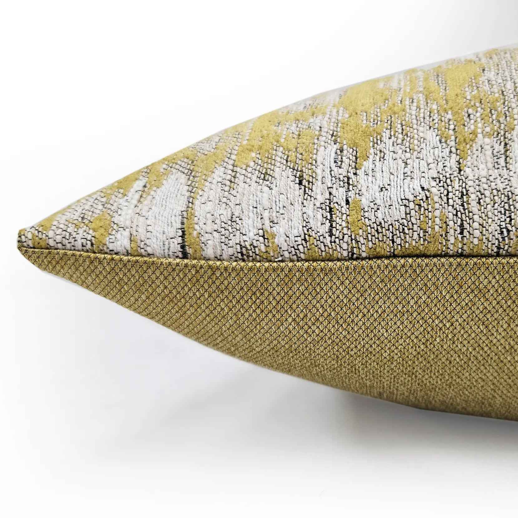 Citrine Rhythm Geometric Throw Pillow 20x20