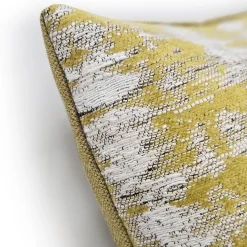 Citrine Rhythm Geometric Throw Pillow 20x20
