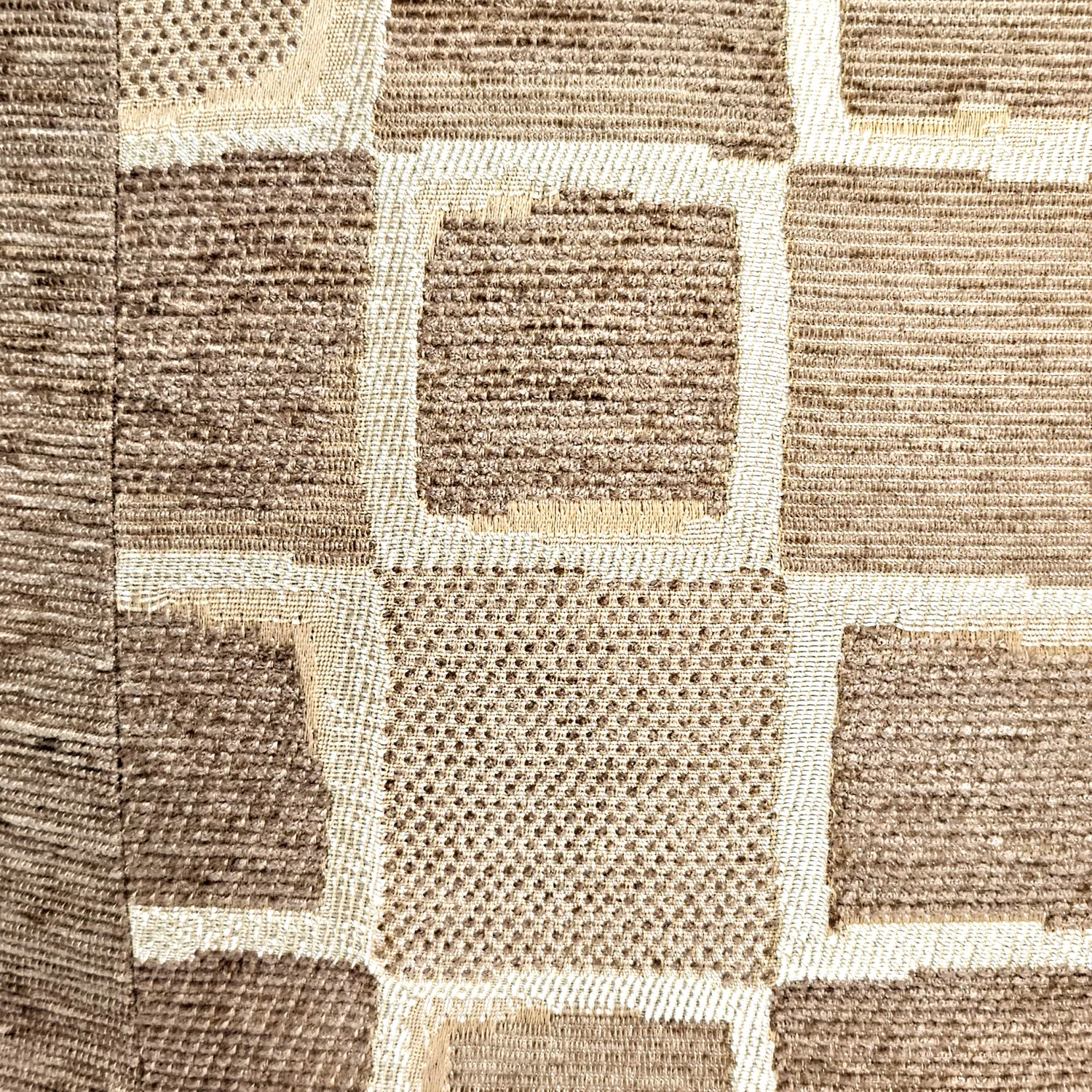 Coffee Cubes Tassel Throw Pillow 17x17