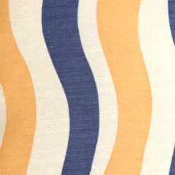 Country Stripes Blue and Yellow 20x20 Throw Pillow