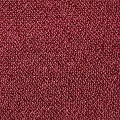Crimson Boucle Throw Pillow 20x20
