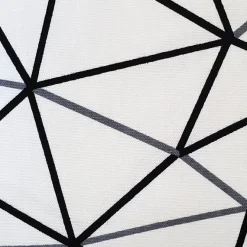 Crossed Lines Cotton Print Throw Pillow 20x20