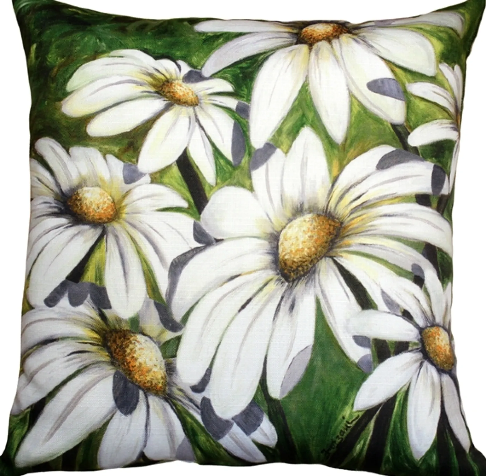 Daisy Patch 20x20 Throw Pillow