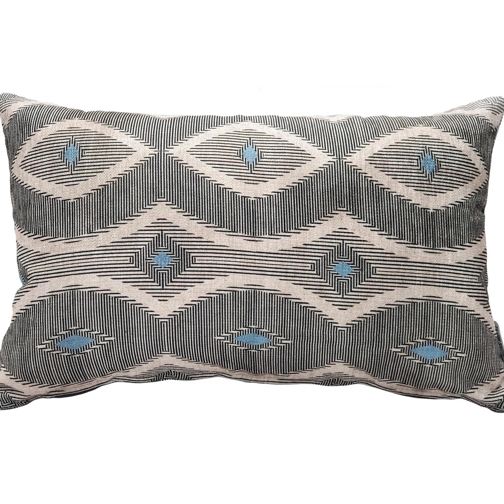 Desmond Blue Diamond Pillow 12x20