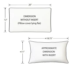 Desmond Blue Diamond Pillow 12x20