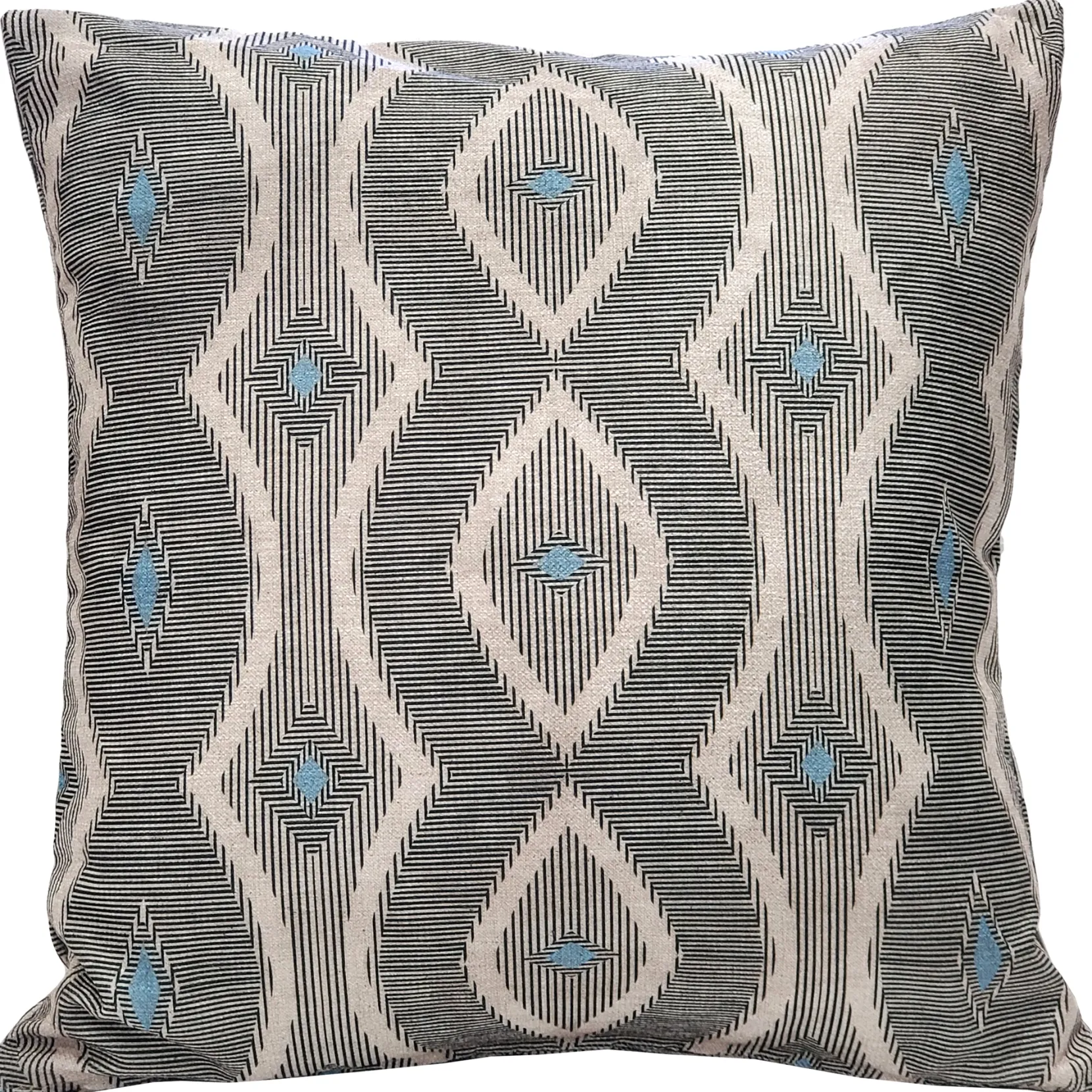 Desmond Blue Diamond Pillow 19x19