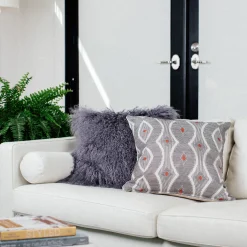 Desmond Red Diamond Pillow 19x19