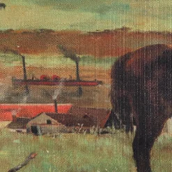 Edgar Degas Horses in a Meadow Throw Pillow