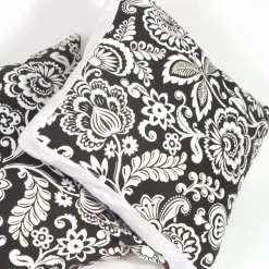 Flower Power with Box Edge Accent Pillow