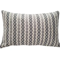 Gazing Foundry Gray Throw Pillow 12x20