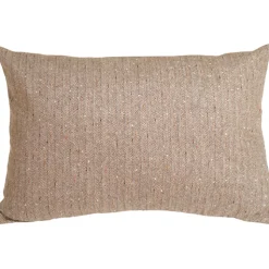 Herringbone Brown Rectangular Decorative Toss Pillow
