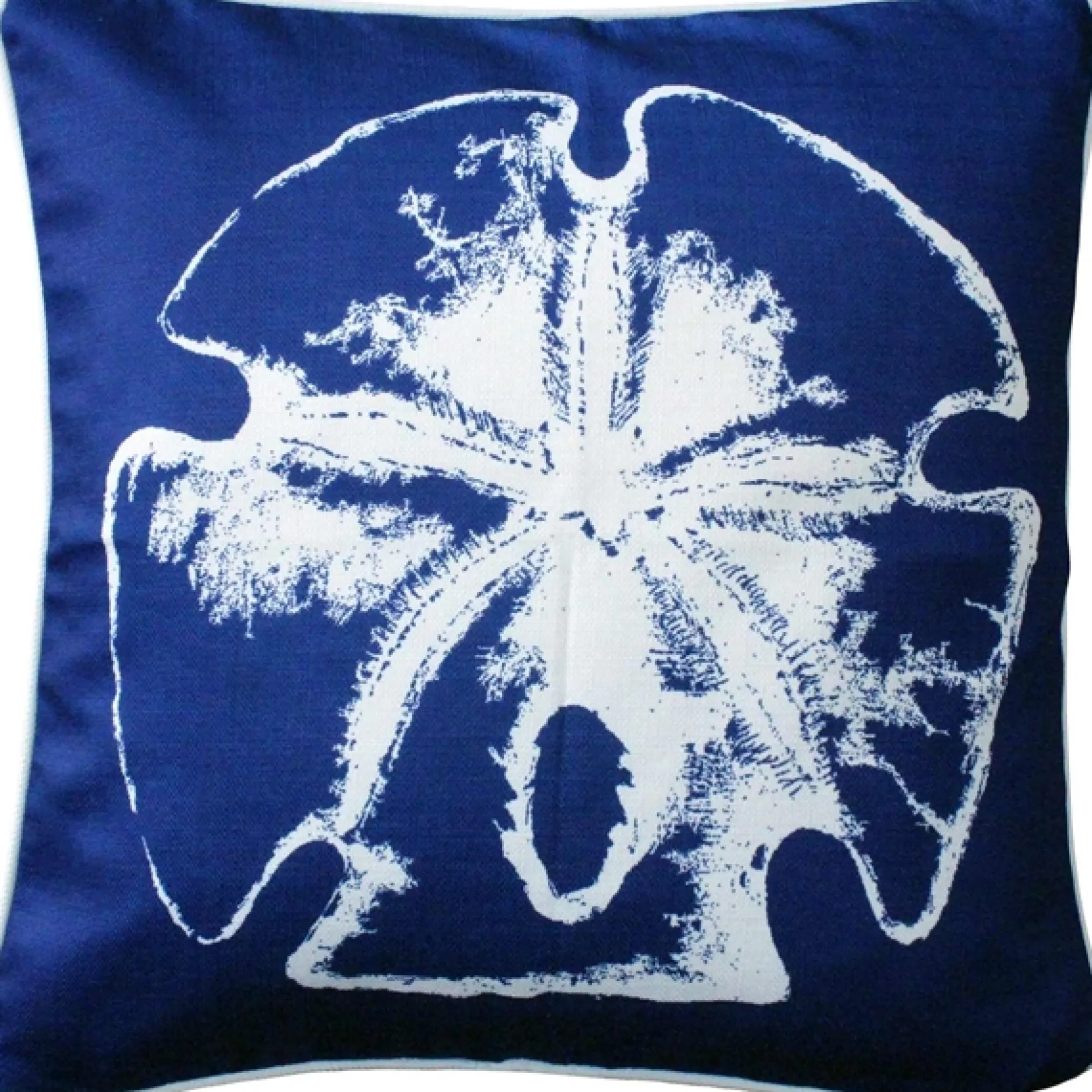 Hilton Head Sand Dollar Solitaire Throw Pillow 20x20