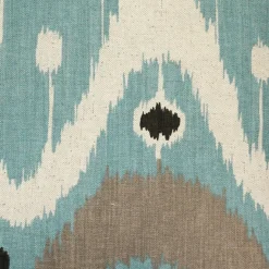 Indah Ikat Blue 20x20 Throw Pillow