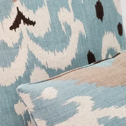 Indah Ikat Blue 12x20 Throw Pillow