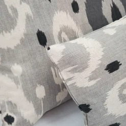 Indah Ikat Gray 20x20 Throw Pillow