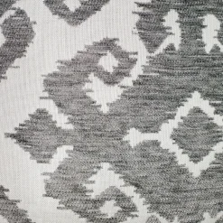 Insignia Gray Outdoor Throw Pillow 12x19