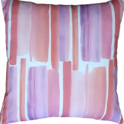 Karalina Beach Glass Blush Throw Pillow 20x20